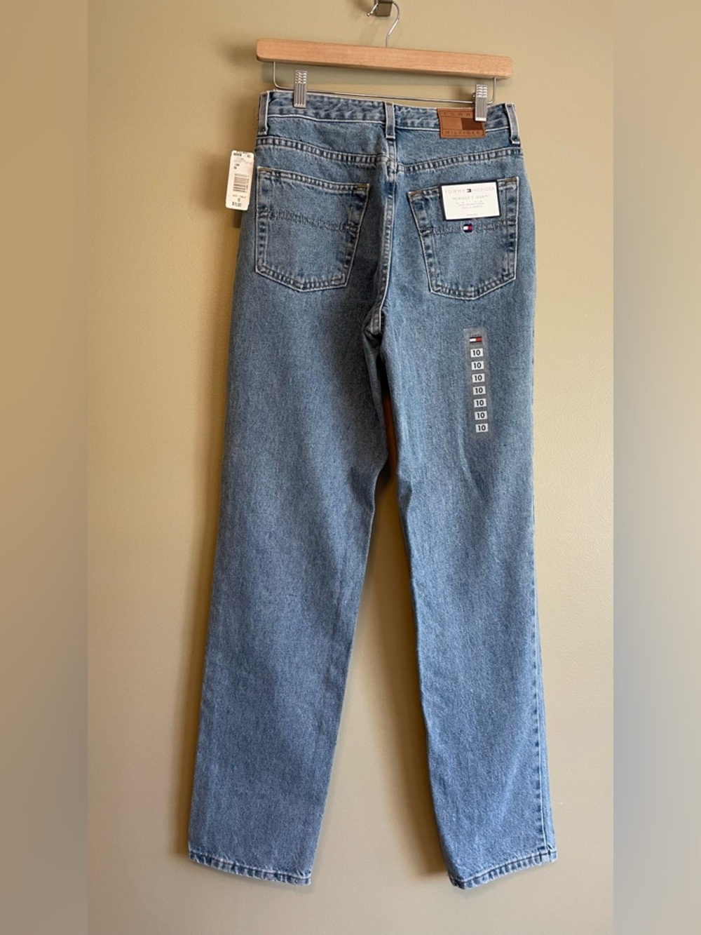 NWT Y2K Deadstock Tommy Hilfiger Perfect T High Rise Mom Straight Leg Jeans